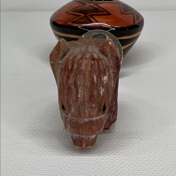 Handcrafted Stone Buffalo Figurine - Picture 3 of 5